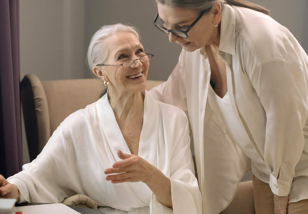 End of life doula helping person with planning
